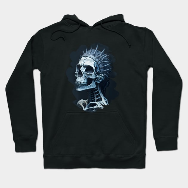 Female Skeleton In A Crown Hoodie by ColorCanvas